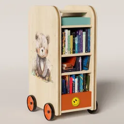 Rolling Bear Bookshelf
