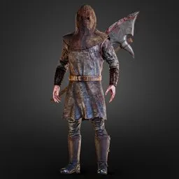 Bloody Executioner Rigged Game Ready