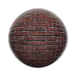 Highly detailed seamless 2K old brick wall texture for Blender 3D with scratches and damage, rendered with Cycles, adjustable via HSV.