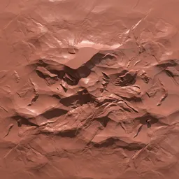 3D sculpting brush thumbnail creating detailed cracked surface effects for digital models.