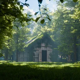 Cinematic Forest Barn