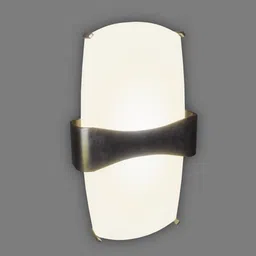 Highly detailed 3D rendered image of an illuminated contemporary sconce for Blender visualization.
