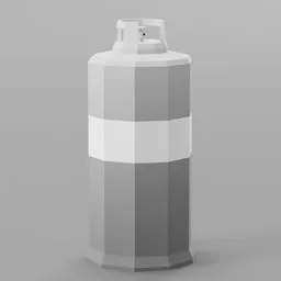 Low Poly Food Trailer Propane Tank