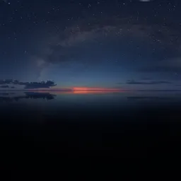 Colorful Peaceful Night Sky