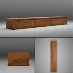 Modern Walnut TV Stand