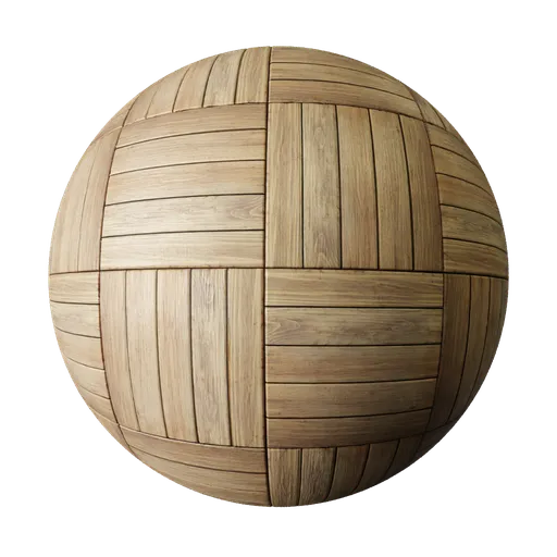 Detailed 2K PBR dark parquet panels for realistic wood texturing in 3D modeling, featuring seamless tiling and depth effect.