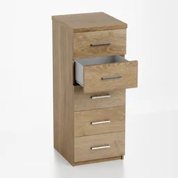 Narrow Wooden Drawer Chest
