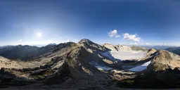 Aerial Mountain Peak Landscape