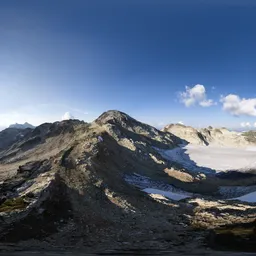 Aerial Mountain Peak Landscape