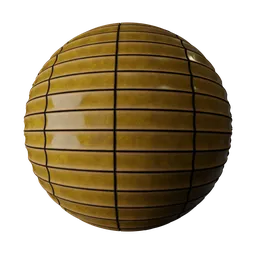 Japanese Glossy Tile Yellow 60×240mm