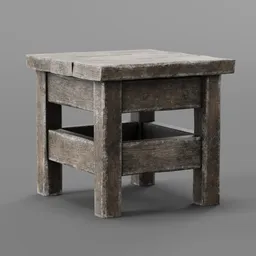 Wooden stool