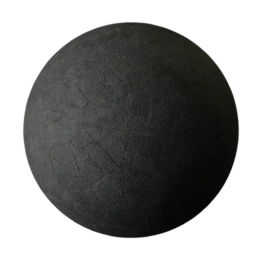 Cracked asphalt