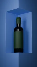 Minimal Blue Product Box Scene