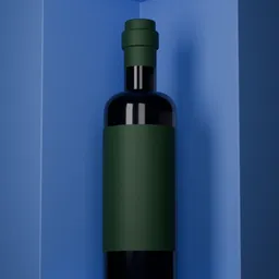 Minimal Blue Product Box Scene