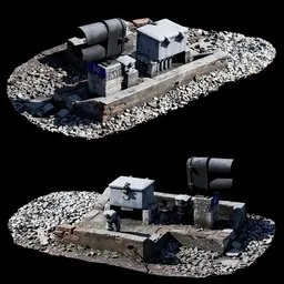 Scan Old railway signal lights