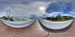 Seaside bridge during daytimeHDR
