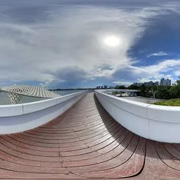 Seaside bridge during daytimeHDR