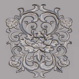 Abstract flower brush