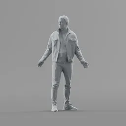 Lowpoly Male Standing