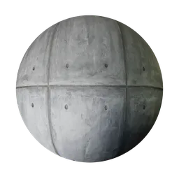 High-resolution seamless Concrete Wall Texture for PBR material mapping in Blender 3D and other 3D applications.