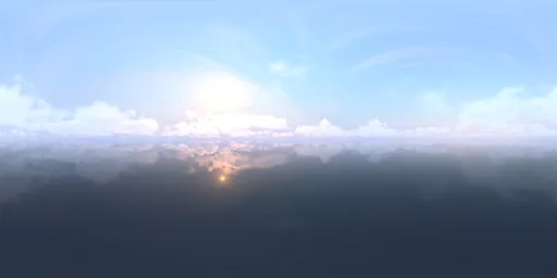 Real winter sky
