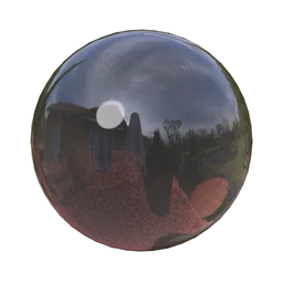 High-quality brown glass PBR material with realistic volumetric light absorption, suitable for 3D rendering in Blender.