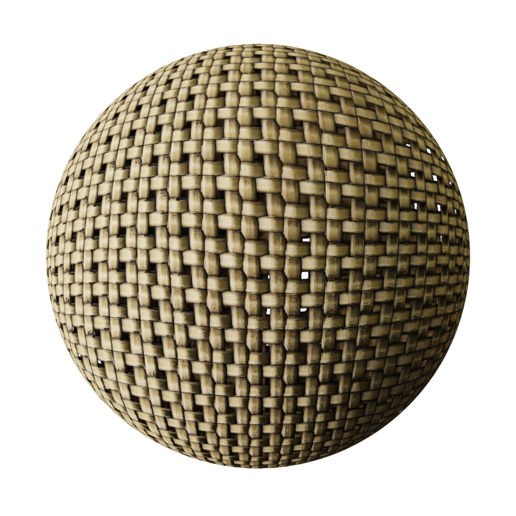 Wicker texture interlocking FREE wood materials BlenderKit