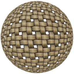 Wicker texture interlocking