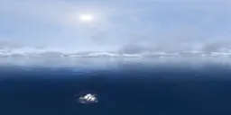 Bright Sea Overcast Sky