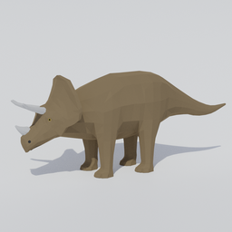 Low Poly Triceratops