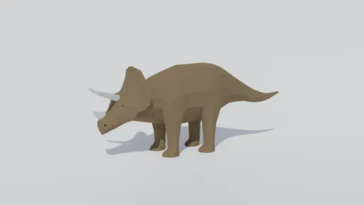 Low Poly Triceratops