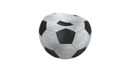 Damaged Dirty Football Ball