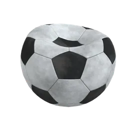 Damaged Dirty Football Ball