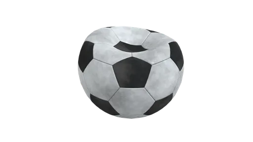Damaged Dirty Football Ball