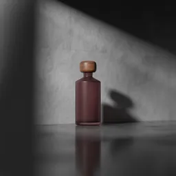 Matte Bottle with wooden cap