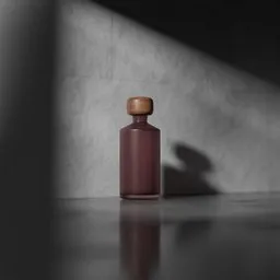 Matte Bottle with wooden cap