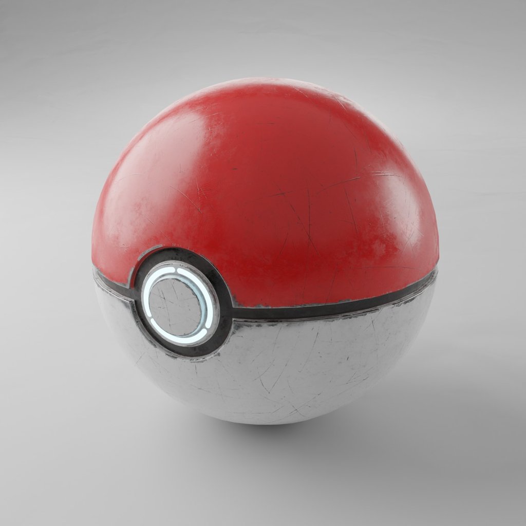 Pokeball | FREE Miscellaneous models | BlenderKit