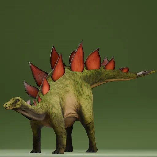 Stegosaurus Rigged