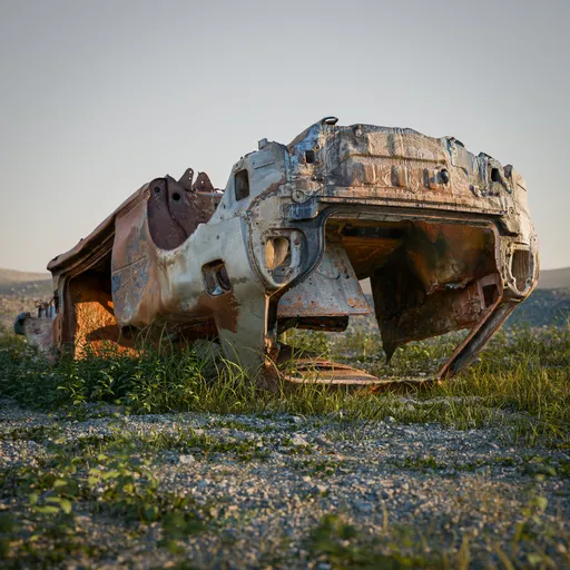 Wrecked Rusted Car – Photogrammetry Scan
