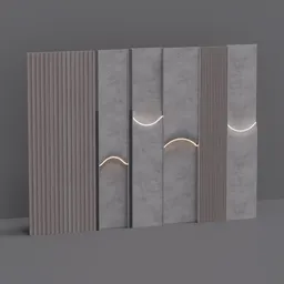 Concrete Wall Panel with Wood