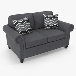 Grey Loveseat