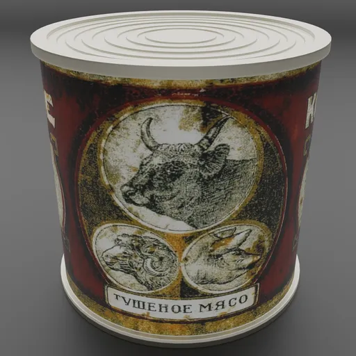 Can of meat