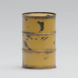 Old Yellow Oil Drum
