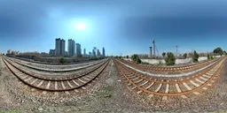 Old train station railway