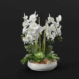 White Orchid Centerpiece