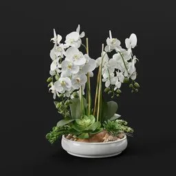 White Orchid Centerpiece