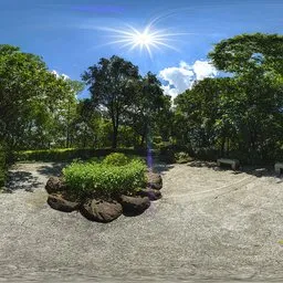 Daytime rest area on the mountain