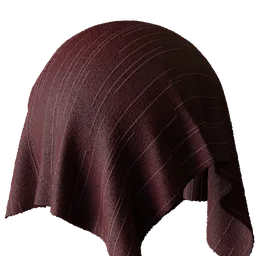 Burgundy Fine Ribbed Wool Carpet