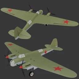 Bomber Tupolev SB-2bis