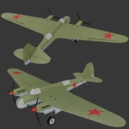 Bomber Tupolev SB-2bis